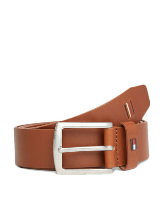 Tommy Hilfiger Denton Men's Belt Leather Brown