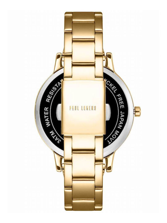 Paul Lorens Women's Watch with Gold Metal Bracelet