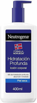 Neutrogena Hidratación Profunda Feuchtigkeitsspendende Lotion Körper mit Hyaluronsäure für trockene Haut 400ml