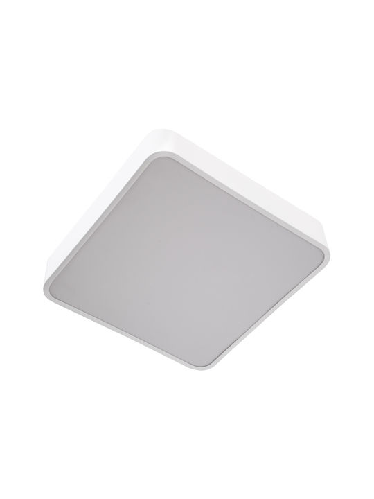 GloboStar Pătrat În aer liber Panou LED Putere 67W cu Alb Cald Lumini 40x40cm.