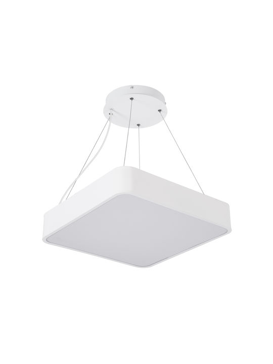 GloboStar Pătrat În aer liber Panou LED Putere 67W cu Alb Cald Lumini 40x40cm.