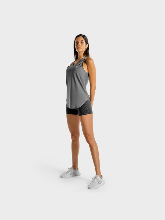 Squatwolf Women's Athletic Blouse Sleeveless Gray