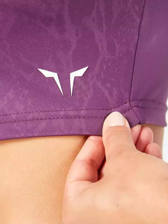 Women's Athletic Blouse Long Sleeve Purple