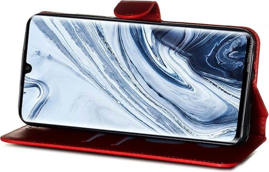 Cc9 Pro Classic Calf Texture Horizontal Buchen Sie Synthetisches Leder Rot (Xiaomi Mi Note 10 / Mi Note 10 Pro)