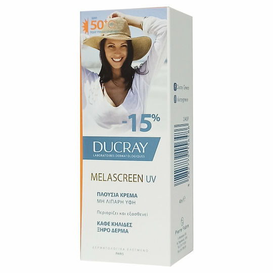 Ducray Melascreen UV Rich Brown Spots Waterproof Sunscreen Cream Face SPF50 40ml