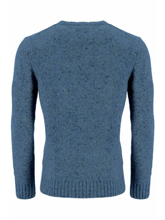 Fynch Hatton Men's Long Sleeve Sweater Petrol Blue