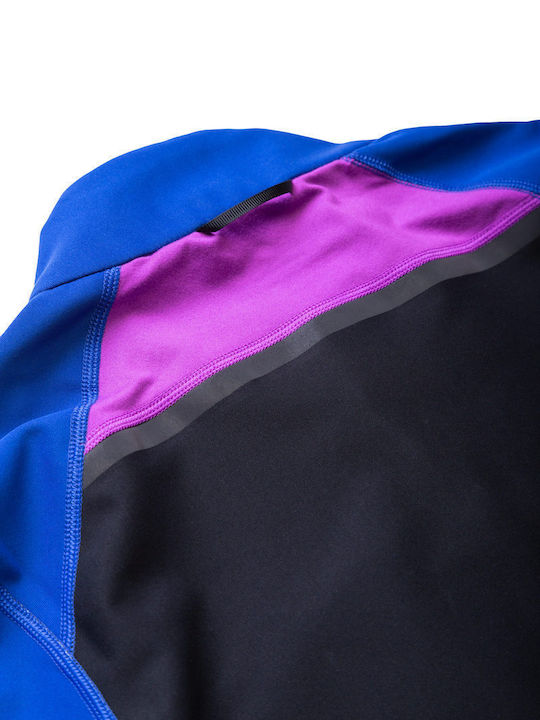Women's Short Sports Hardshell Jacket Waterproof and Windproof for Winter Black