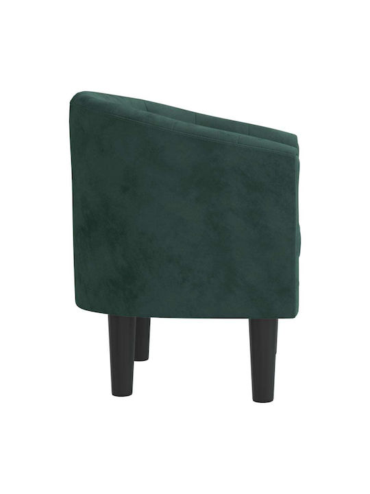 Фотьойл Кадифен Dark Green 70x56x68см