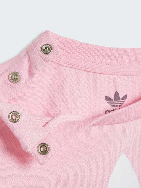 Adidas Σετ Βρεφικό Φορμάκι Ροζ