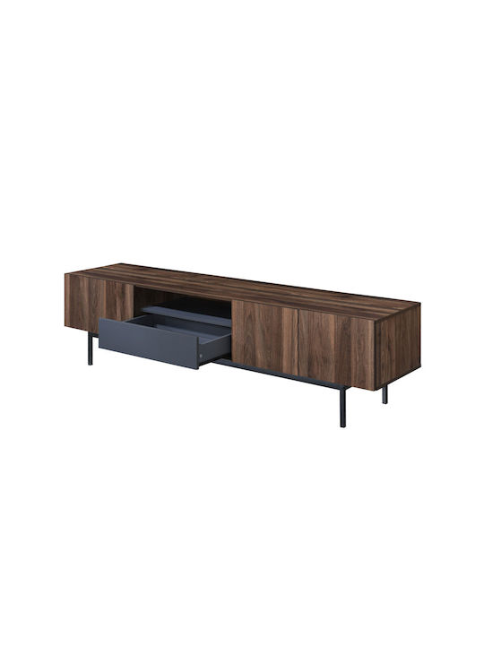 Телевизионни Мебели Grooves Wotan Oak - Сив М180xД40xВ50см