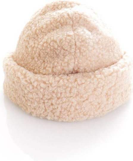 Beanie Beanie Knitted in Ecru color