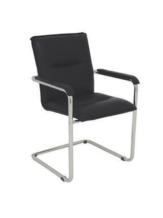 Πολυθρόνα Επισκέπτη Silla σε Λευκό Χρώμα 57x52x57cm 10τμχ
