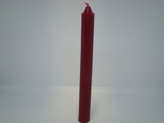Klassische mehrfarbige Duftkerze V-dekor 1 Stück Rot