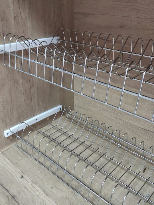 Cabinet Dish Rack 80cm Silver