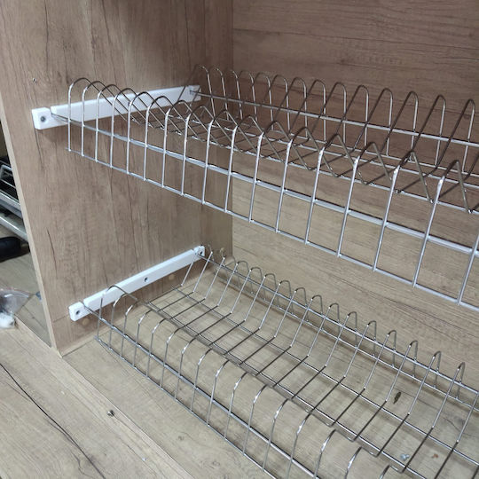 Cabinet Dish Rack 80cm Silver