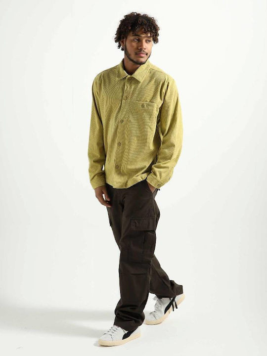Cactus Langärmeliges Zeichenfolge Overshirt Grün