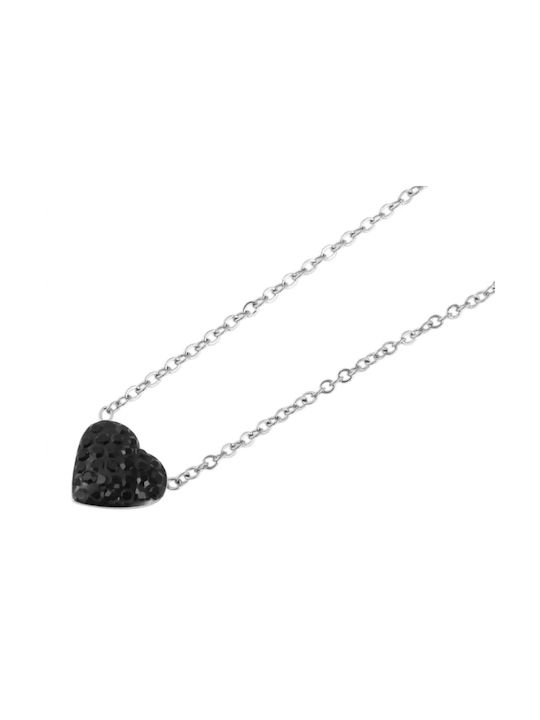 Akzent Necklace with design Heart from Steel