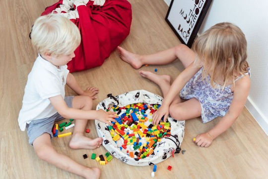 Play&go Kinder Spielmatte aus Stoff Mini Space Mehrfarbig 40x40cm 1Stück