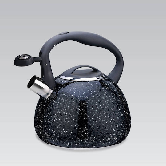 Maestro Teapot Stainless Steel Black 2500ml