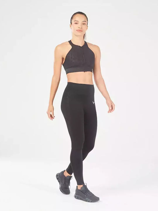 Instruire Colanti de femei Lung Colanti Push Up Black.