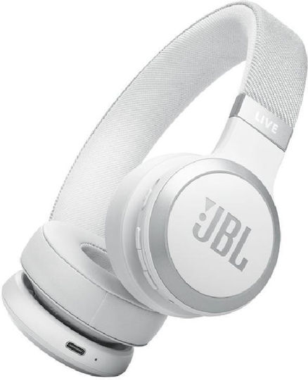JBL Live 670NC Wireless / Wired On Ear Headphones with 65 hours of Operation and Quick Charge White