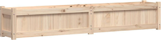 vidaXL Set 2 Planters Wooden Brown