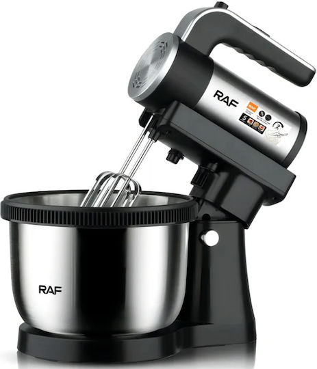 Raf R-6655 Μίξερ με Inox Κάδο 3.5lt Μαύρο 450W