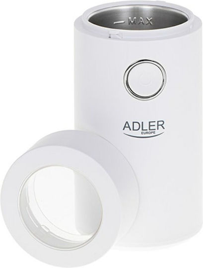 Adler Electric Coffee Grinder 150W for 75gr Beans Silver