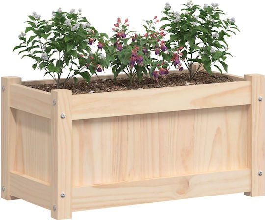 vidaXL Set 2 Blumenkästen Holz Beige