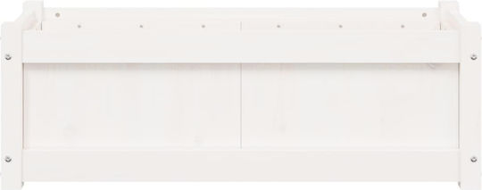 vidaXL Planter Box Wooden White 90x31x31cm.