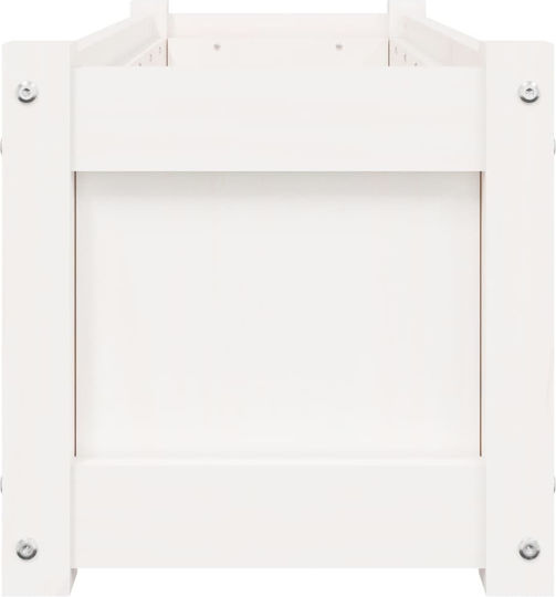 vidaXL Planter Box Wooden White 90x31x31cm.