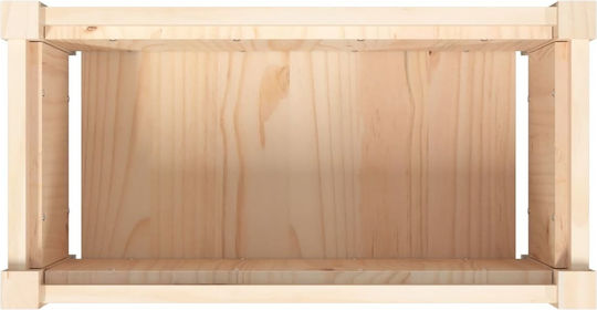 vidaXL Set 2 Blumenkästen Holz Beige