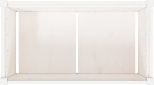 vidaXL Planter Box Wooden White 90x50x50cm.