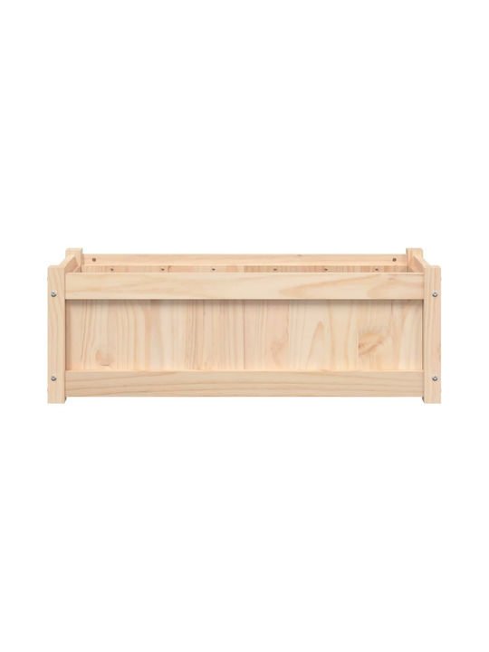 vidaXL Blumenkasten Hölzernes Beige 90x31x31cm.