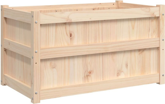 vidaXL Set 2 Blumenkästen Holz Beige