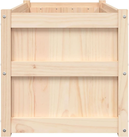 vidaXL Set 2 Blumenkästen Holz Beige