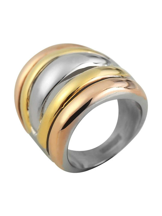 Akzent Women's Ring from Steel Gold Plated