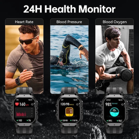 Oukitel Oukitel BT20 Smartwatch (Black / Orange)