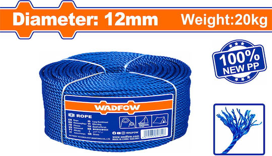 Wadfow Σχοινί Διαμέτρου 12mm με Μήκος 320m