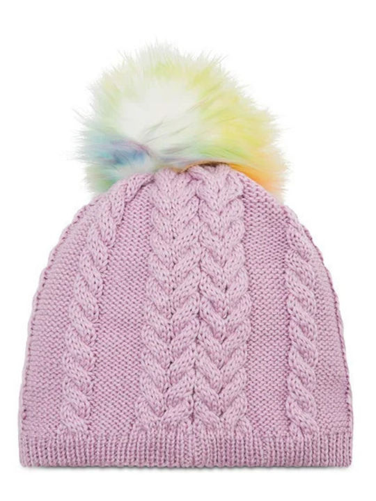 Kinder Mütze Gestrickt Flieder