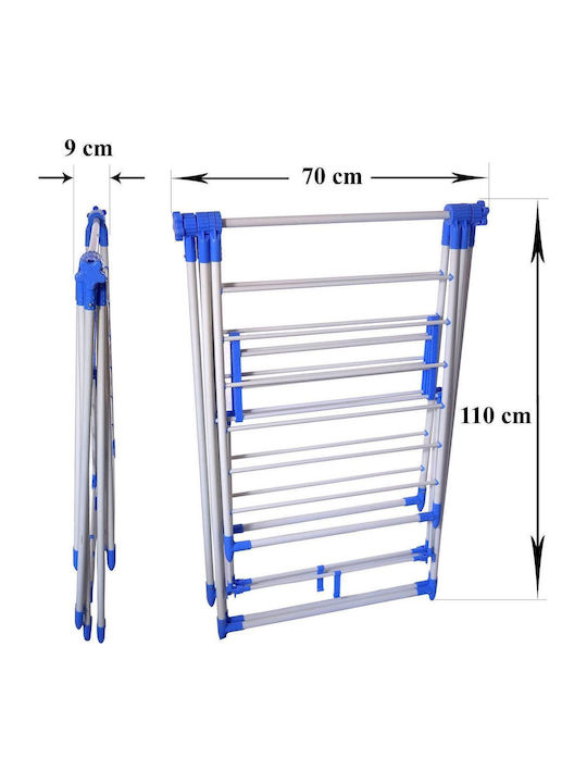 Strend Pro Uscătoare Rufe Pliere Metalică De Pardoseală Cu Lungimea Suportului De Uscare A Hainelor 16m
