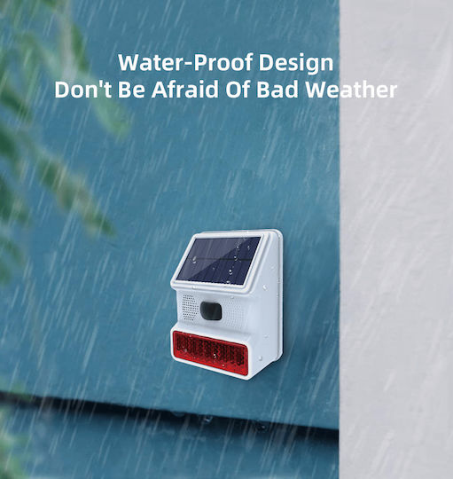 Wireless Alarm Siren Battery Outdoor 100dB 5V