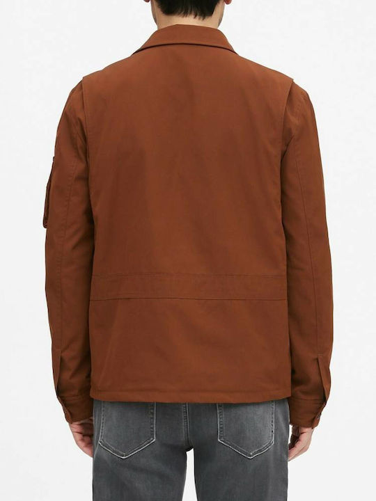 Banana Republic Men's Winter Jacket Waterproof Rust.