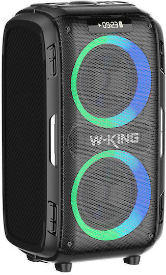 W-King Karaoke Speaker with Wireless Microphones and Lighting Effects T9 Pro Black
