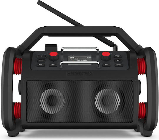 PerfectPro Rockpro Настолен Радиоприемник Акумулаторен DAB+ с Bluetooth и USB Черен