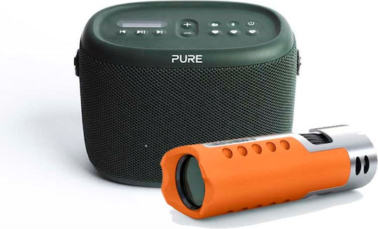 Pure Woodland Portable Radio Rechargeable DAB+ with Bluetooth Green