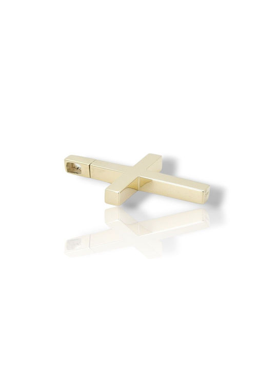 Mentzos Herren Weißgold Kreuz 18K