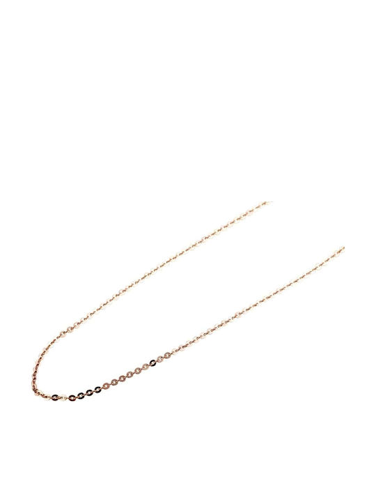 Akzent Chain Neck made of Steel Gold-plated Thin Thickness 2mm