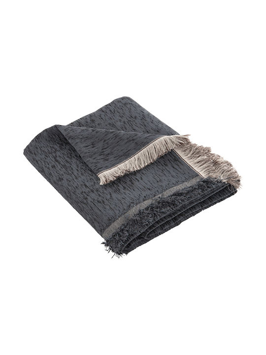 HomeMarkt Dreamtopia Armchair Throw Chenille 245x170cm Petrol Blue
