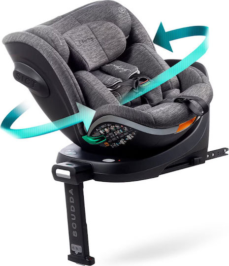 Babyauto Scudda Autositz i-Size mit Isofix Dobby Grey 0-36 kg